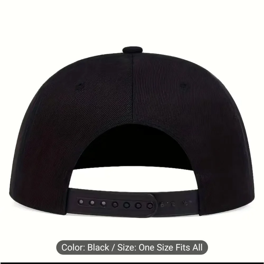 TOKYO Embroidery Unisex Baseball Cap Black Hip Hop Trendy Snapback Hat Adjustabl